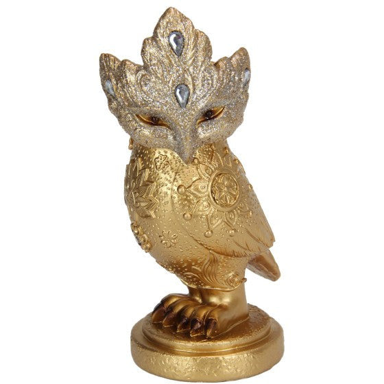 Mystical Gold Jewelled Owl - Dollars and Sense