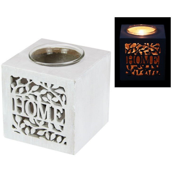 Square Home Candle Holder with Filigree Design - Dollars and Sense