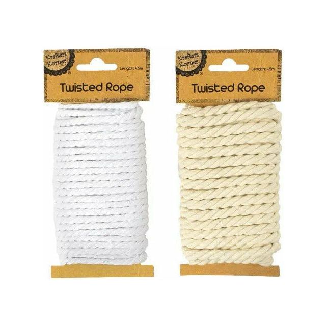 Twisted Rope - 4.5m 1 Piece Assorted - Dollars and Sense