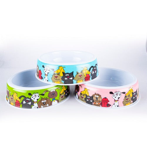 Dog Bowl Melamine - 18x5.5cm 1 Piece Assorted Default Title