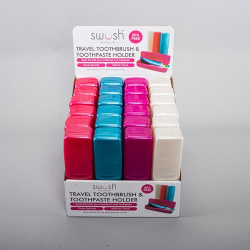 Travel Toothbrush and Toothpaste Holder - 1 Piece Assorted Default Title