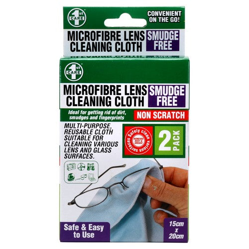 Microfibre Lens Cleaning Cloth - 12x20cm 2 Pack Default Title