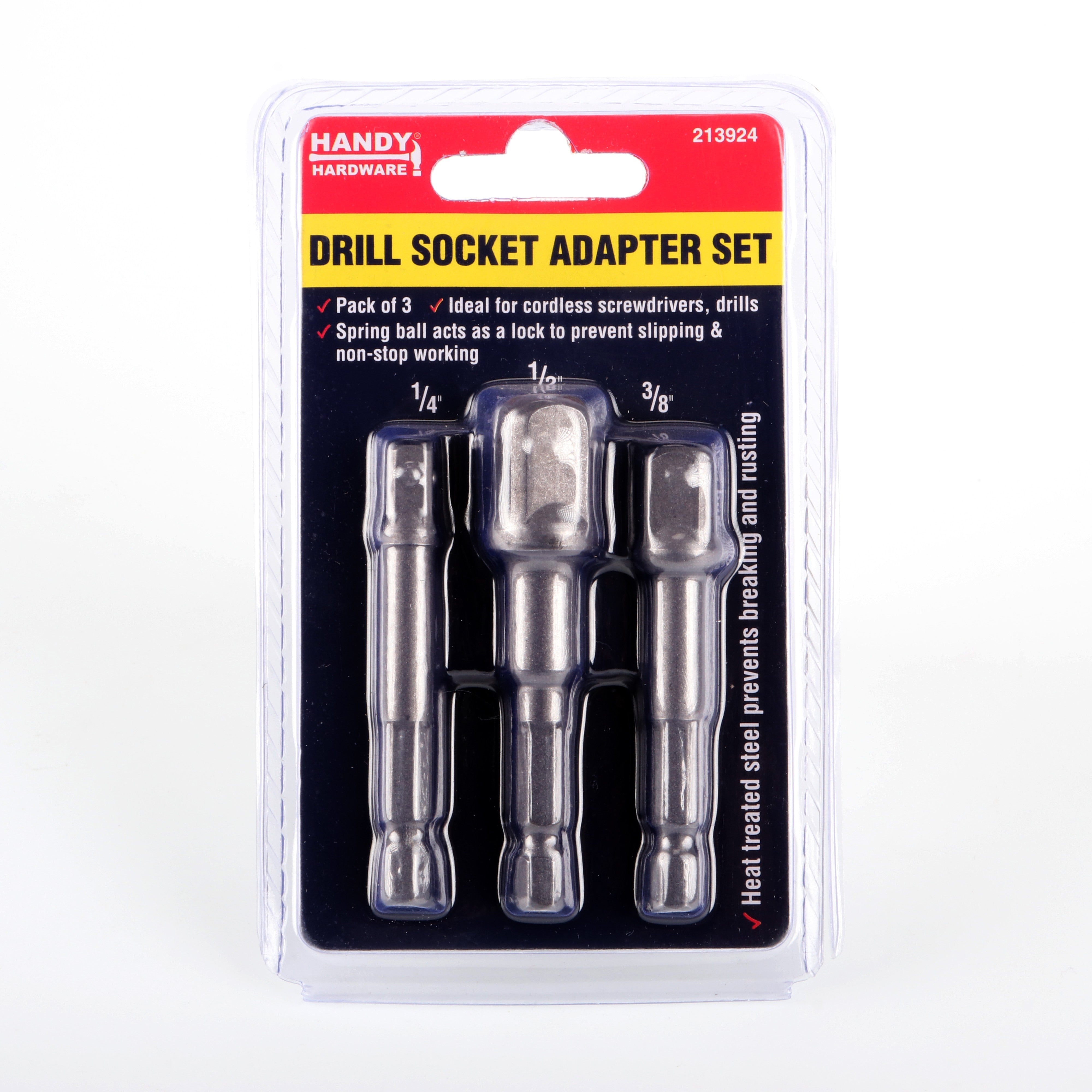 Drill Socket Adapter Set - 3 Pack Default Title