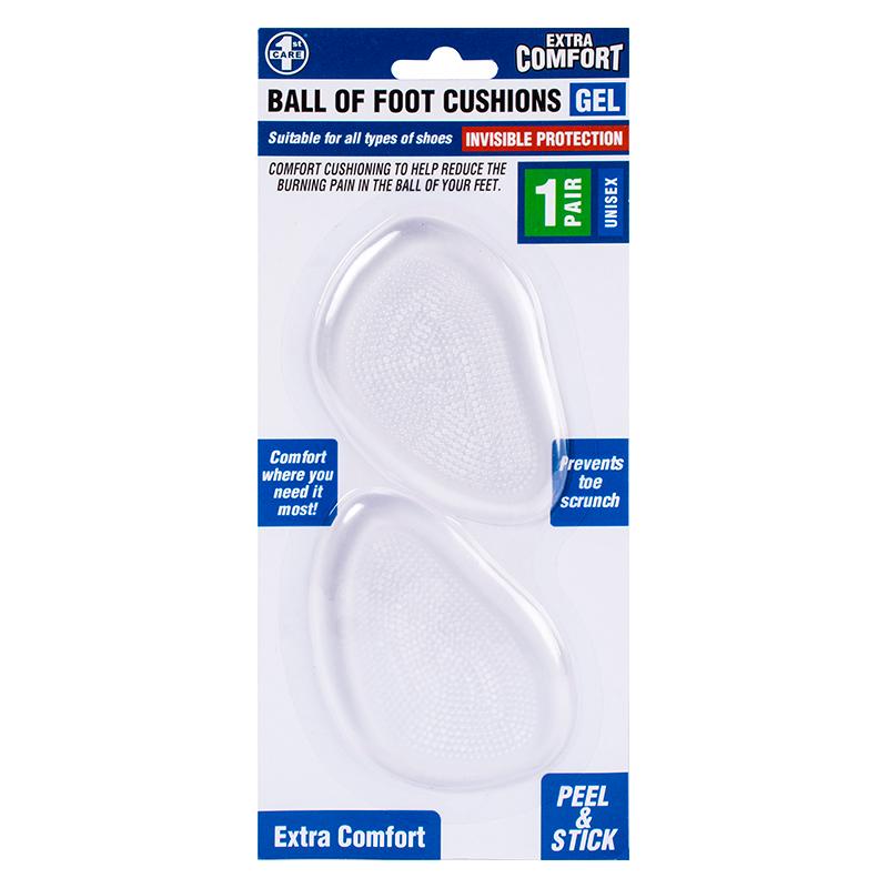 1st Foot Care Ball Of Foot Cushions Gel 1 Pair - Unisex Peel and Stick Default Title