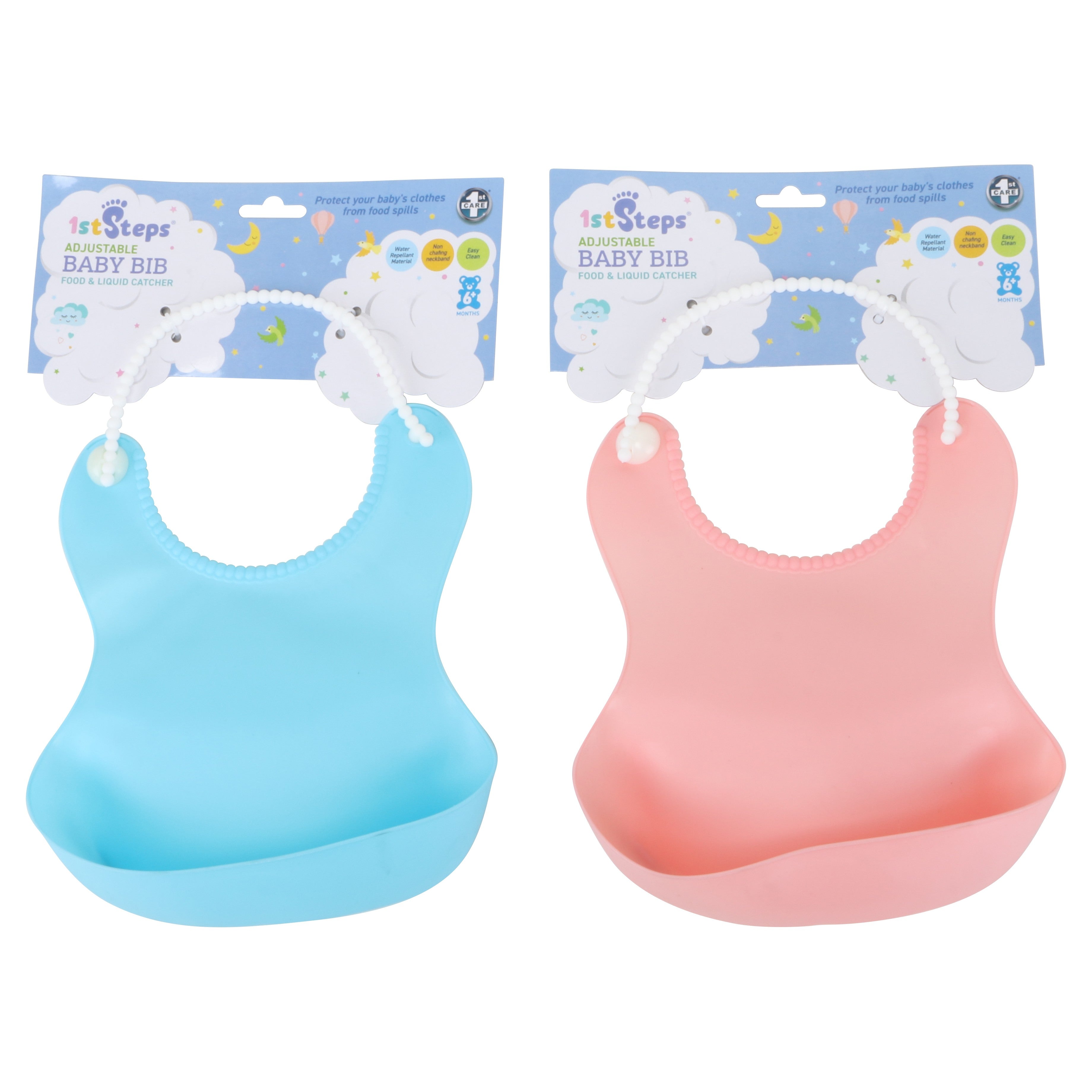 Adjustable Baby Bib Reusable - 1 Piece Assorted - Dollars and Sense
