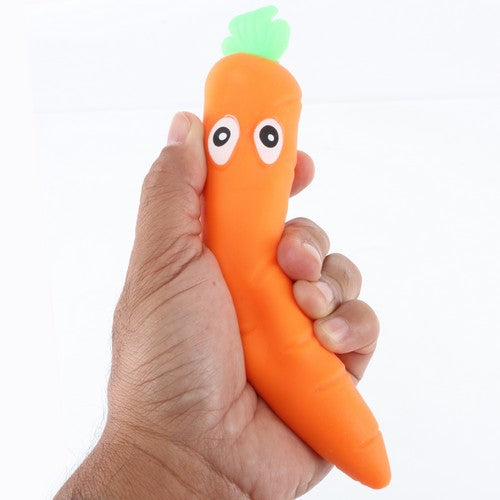 Squeeze and Stretch Toy Carrot - 1 Piece - Dollars and Sense