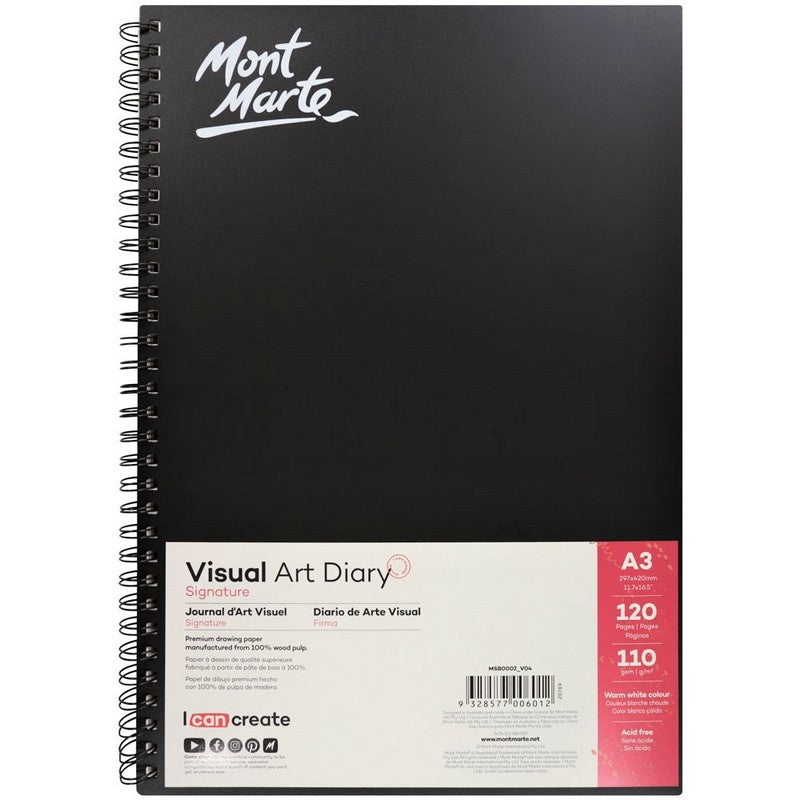 Mont Marte A3 Visual Art Diary 120pg - Dollars and Sense