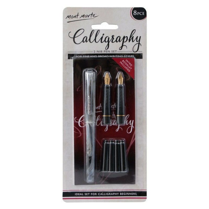 Mont Marte 2 Nib Calligraphy Set - Dollars and Sense