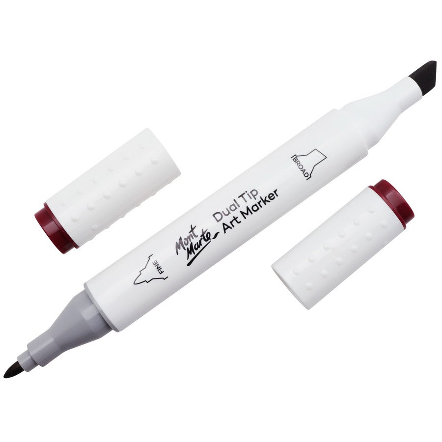 Mont Marte Dual Tip Alcohol Art Marker - Wine Red 1 - Dollars and Sense