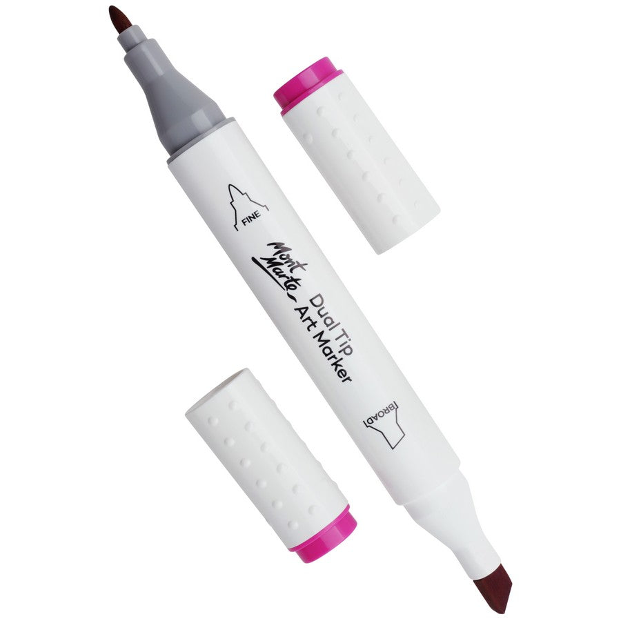 Mont Marte Dual Tip Alcohol Art Marker - Vivid Reddish Purple 86 - Dollars and Sense
