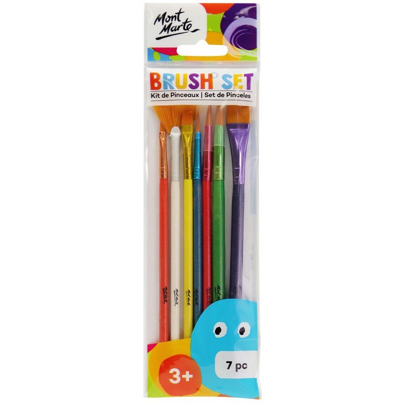 Mont Marte Kids Brush Set 7pcs - Dollars and Sense