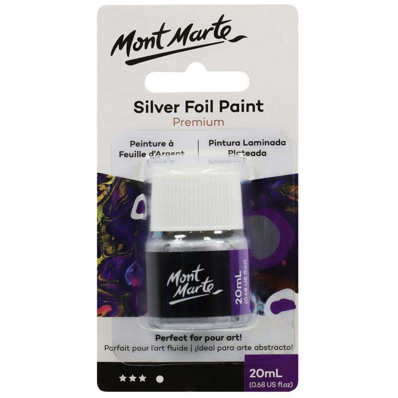 Buy Cheap art & craft online | Premium Silver Foil Paint 20ml| Dollars and Sense cheap and low prices in australia