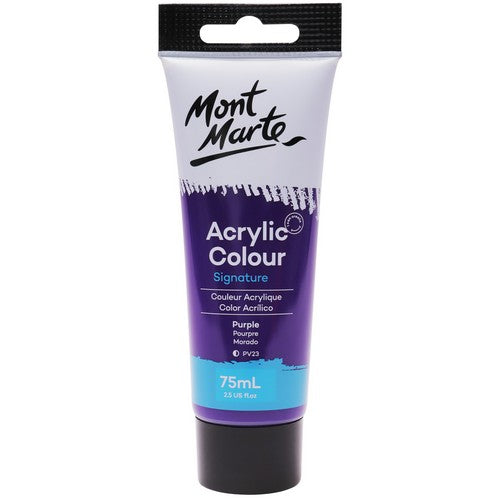 Mont Marte Signature Acrylic Paint - Purple 75ml 1 Piece Default Title