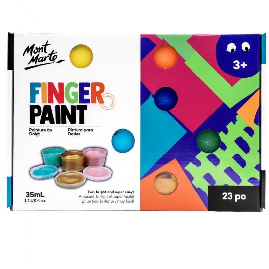 Mont Marte Finger Paint Set 35ml 23pcs - Dollars and Sense