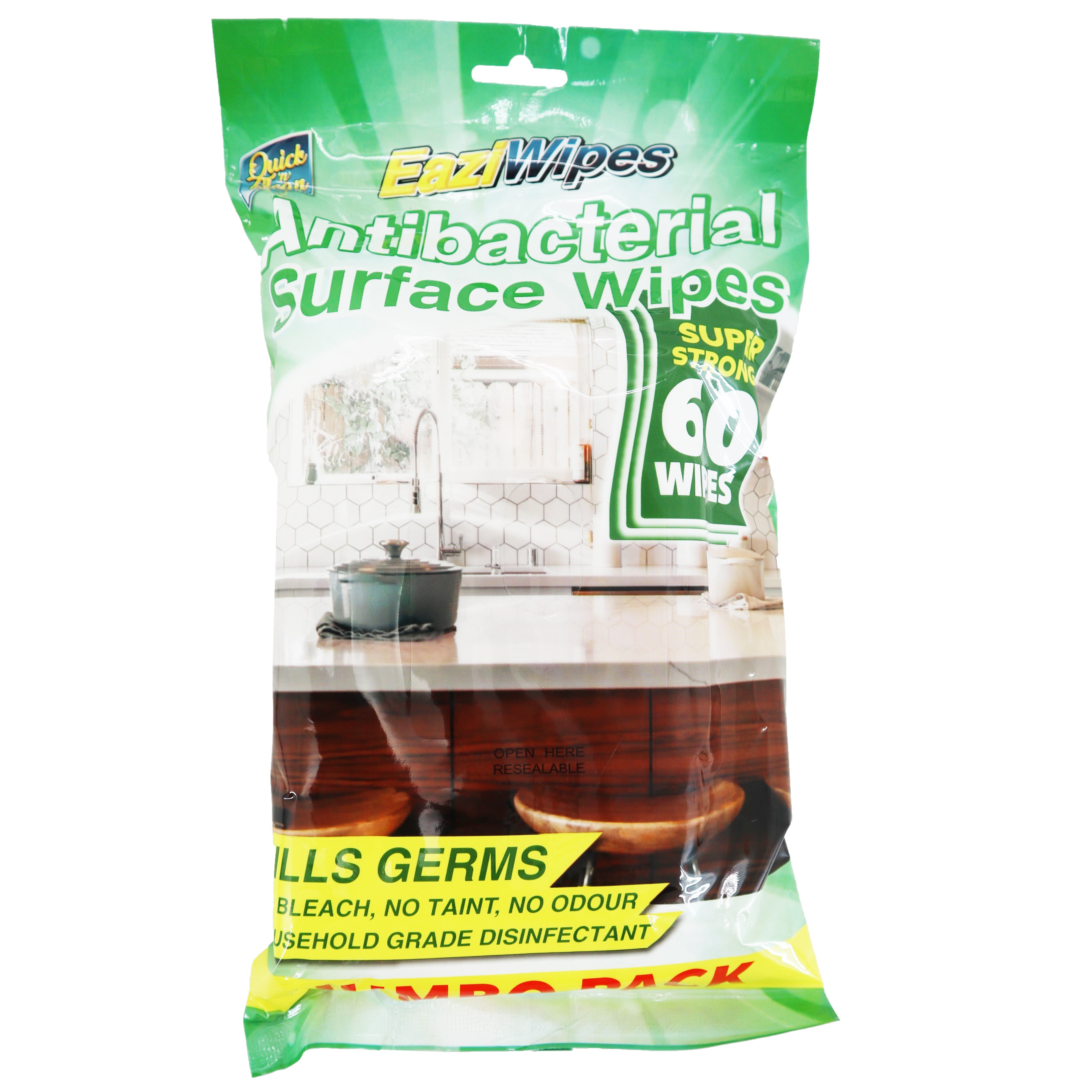 Antibacterial Surface Wipes 60Pk - Dollars and Sense