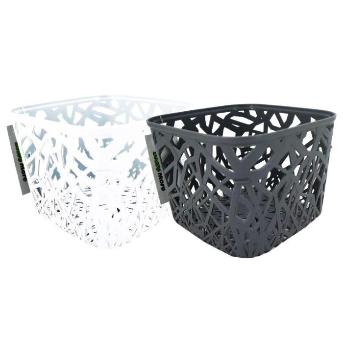 Squiggle Basket - 19x19x14cm 3.8 Litre 1 Piece Assorted - Dollars and Sense