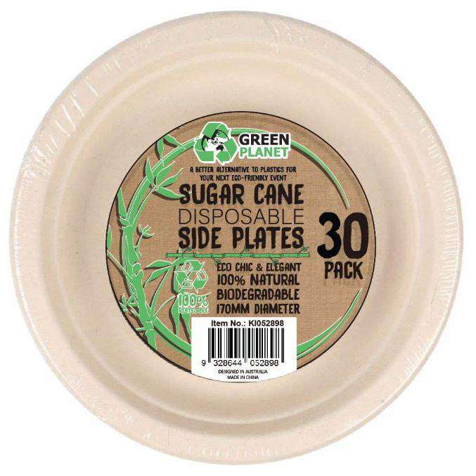 Eco Biodegradable Disposable Plate 17cm Pk30 - Dollars and Sense