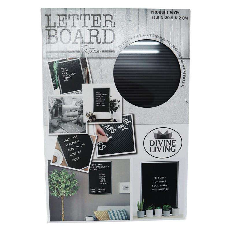 Retro Letter Board 44x30cm - Dollars and Sense