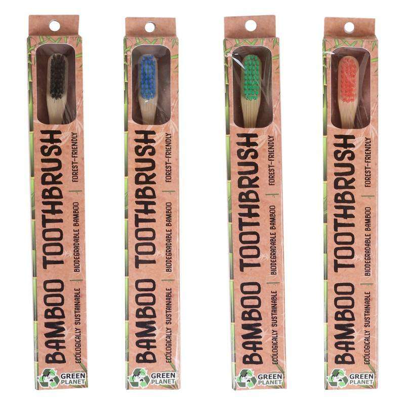 Bamboo Toothbrush Assorted Colours - Dollars and Sense