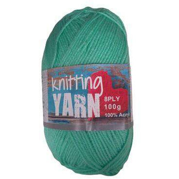 Knitting Yarn 8 Ply Mint 100gm - Dollars and Sense