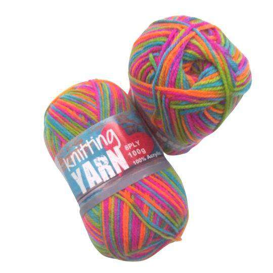 Knitting Yarn Multi Colour 8 Ply 100gm - Dollars and Sense