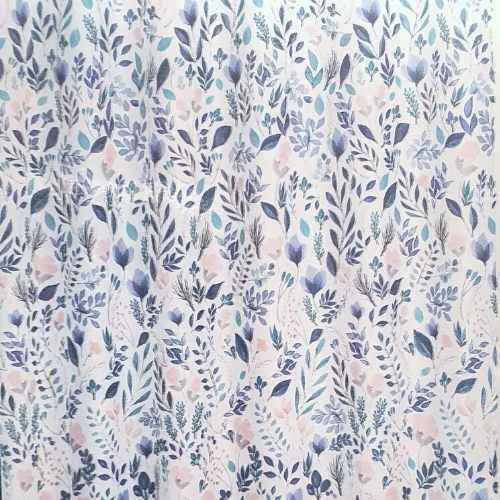 Shower Curtain Linen-Look with C Hooks - Dollars and Sense
