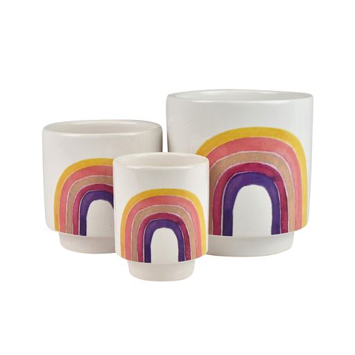 Dreams Ceramic Pots Multi Colored Large 12x12x12.5cm Default Title