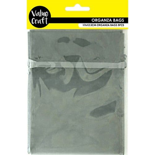 Small Organza Bags Silver - Dollars and Sense