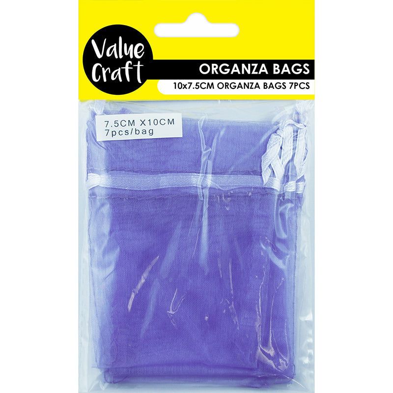 Mini Organza Bags Lavender - 10x7.5cm - Dollars and Sense