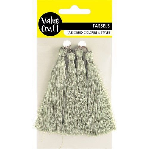 Craft Tassel Metallic Silver - Dollars and Sense