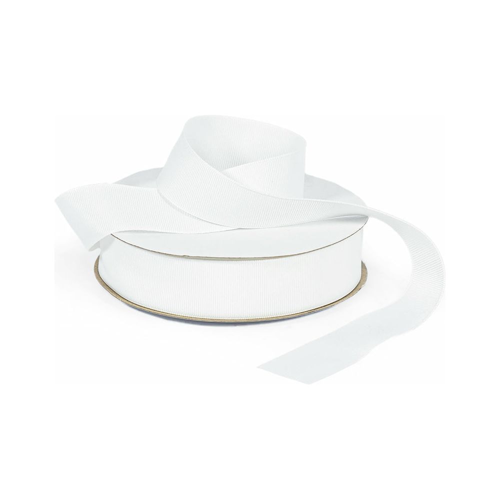 Grosgrain Ribbon White - 15mmx3m - Dollars and Sense