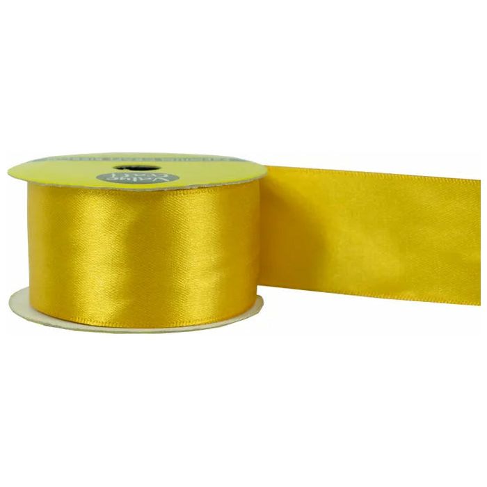 Satin Polyester Ribbon Gold - 38mmx3m - Dollars and Sense