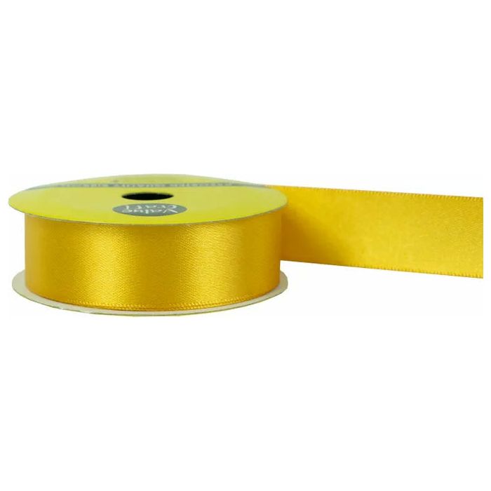 Satin Polyester Ribbon Gold - 22mmx3m - Dollars and Sense