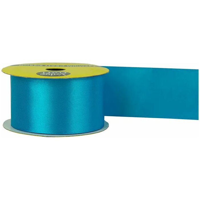 Satin Polyester Ribbon Turquoise - 38mmx3m - Dollars and Sense