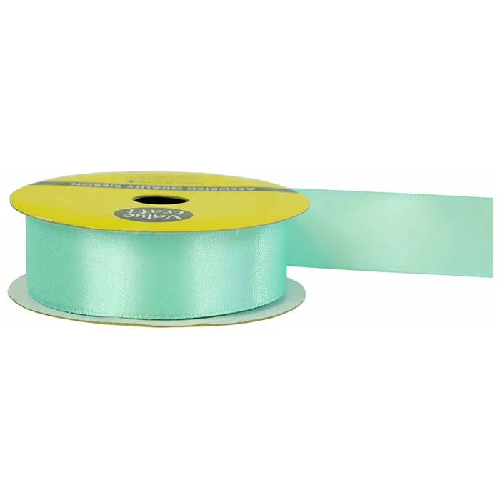 Satin Polyester Ribbon Mint - 22mmx3m - Dollars and Sense