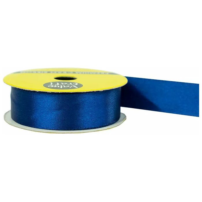 Satin Polyester Ribbon Navy - 22mmx3m - Dollars and Sense