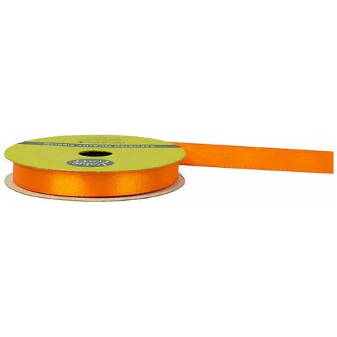 Satin Polyester Ribbon Orange - 10mmx10m - Dollars and Sense