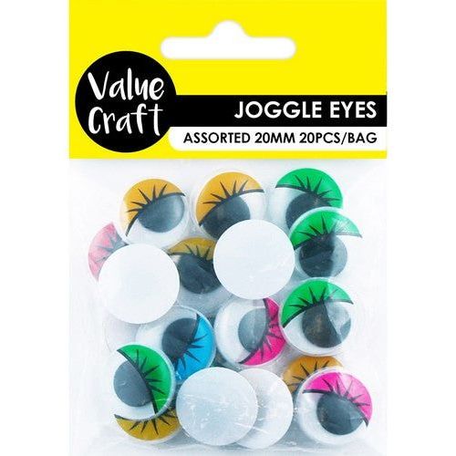 Craft Joggle Eyes Round Medium - Dollars and Sense