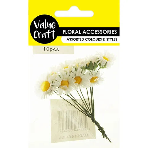 Daisy Flowers White - 10 Pack - Dollars and Sense