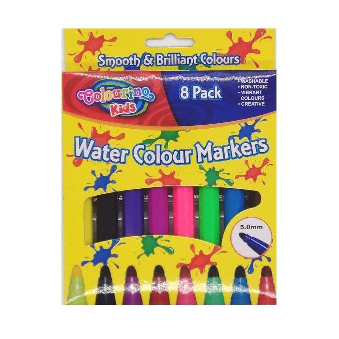 Buy Cheap art & craft online | Thick Water Colour Markers 8PK|  Dollars and Sense cheap and low prices in australia 