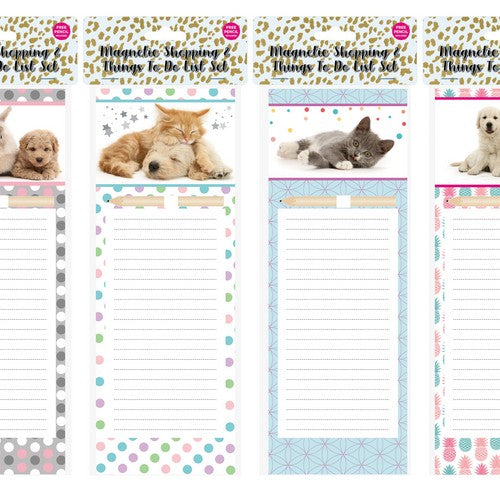 Cute Animal Magnetic Shopping and Things To Do List with Pencil - 1 Piece Assorted - Dollars and Sense
