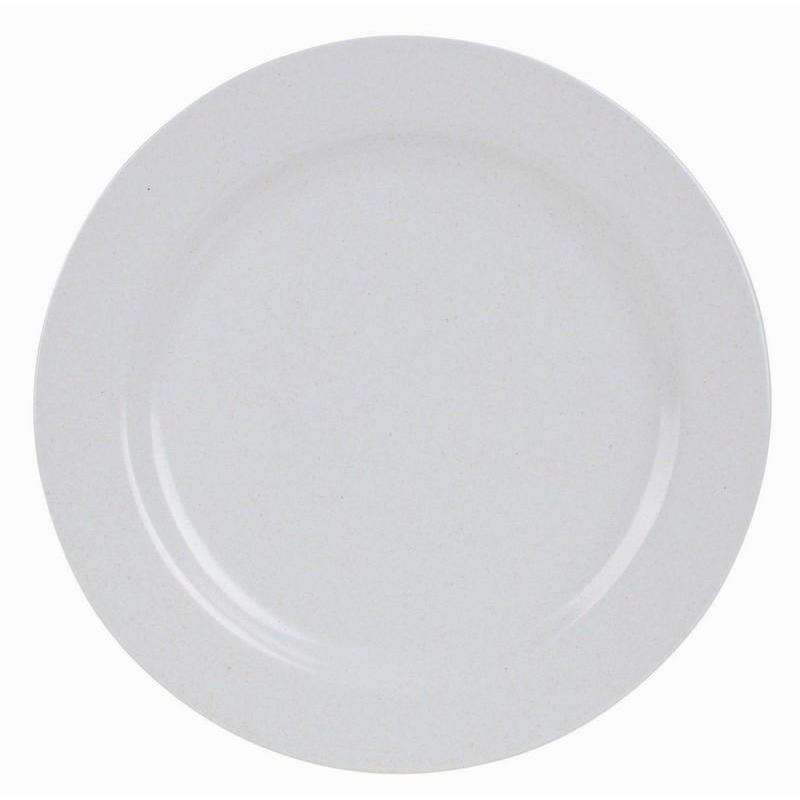 Melamine Bamboo Round Plate 25cm - Dollars and Sense