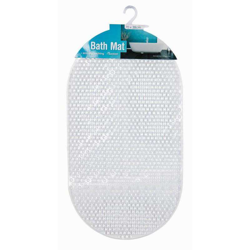 Bath Mat Oval Anti Slipping and Suction 38x70cm Assorted - Dollars and Sense