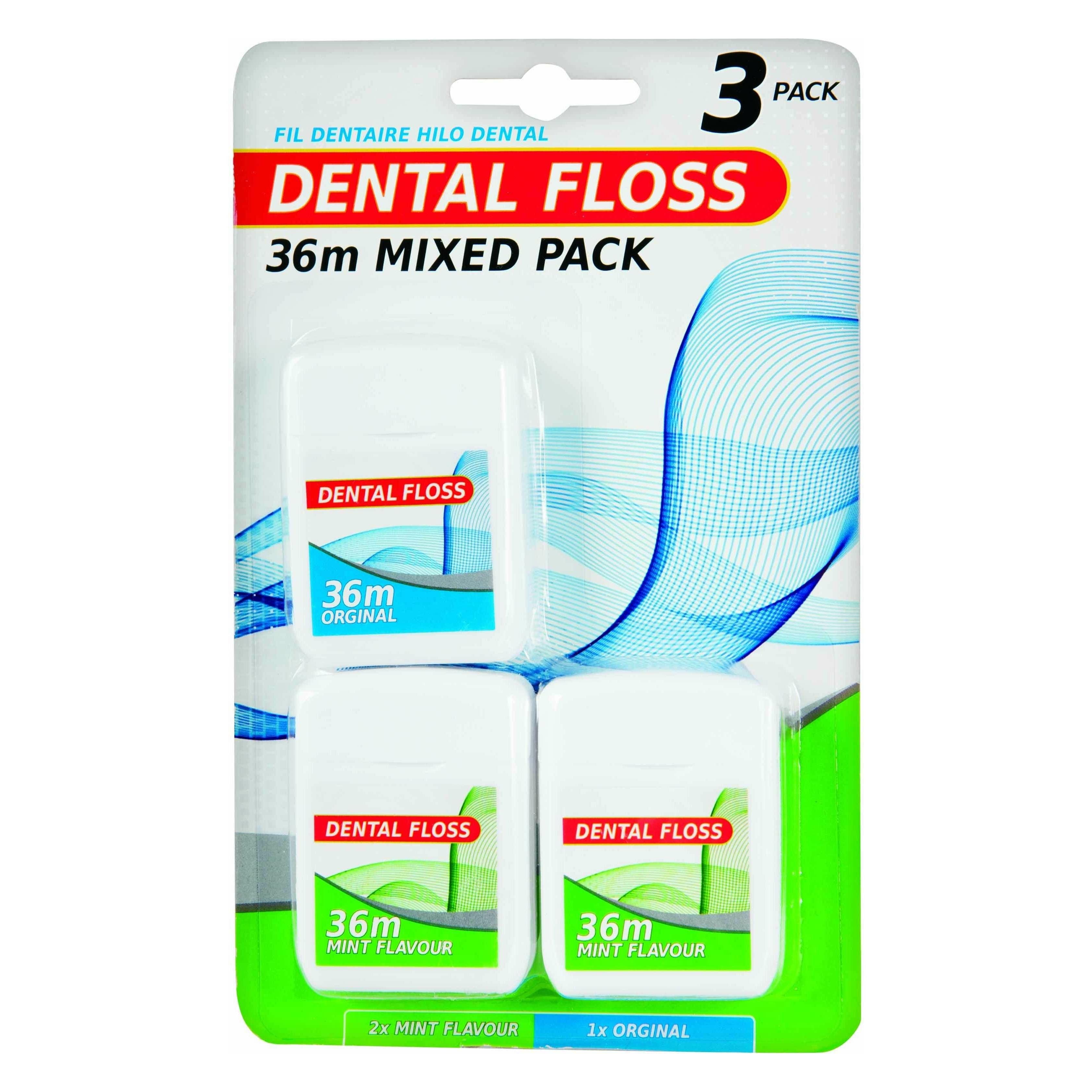 Dental Floss 36m 3Pk - Dollars and Sense