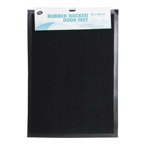 Rubber Backed Door Mat Black - 40x60cm 1 Piece - Dollars and Sense