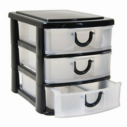 Storage Unit 3 Tier Drawers - 1 Piece - Dollars and Sense