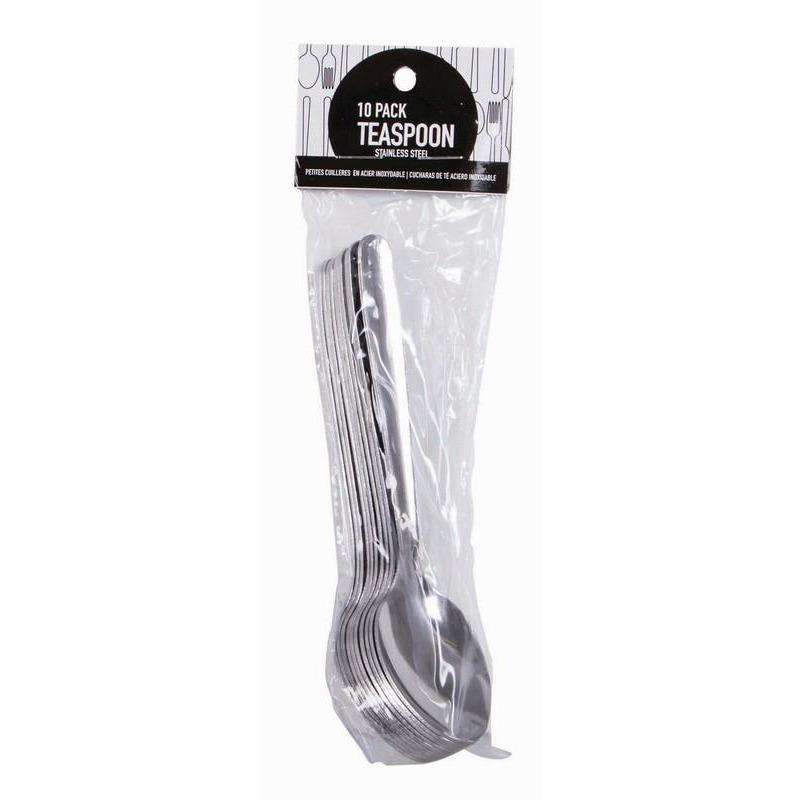 Stainless Steel Teaspoons 10Pk - Dollars and Sense