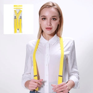 Party Suspenders Yellow - 1 Pair - Dollars and Sense