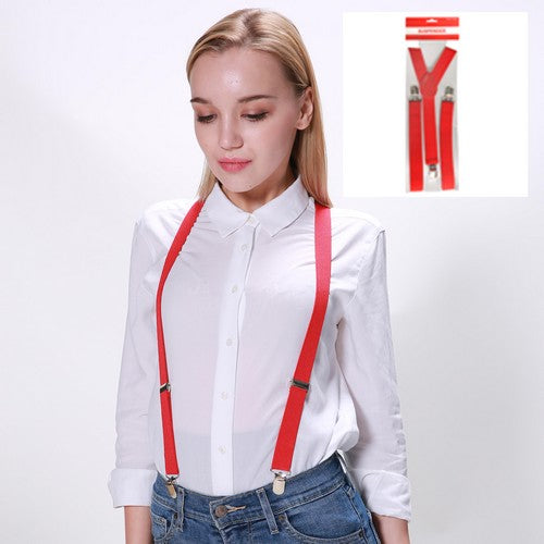 Party Suspenders Red - 1 Pair - Dollars and Sense