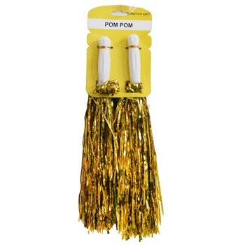 Metallic Pom Pom Gold - 2 Pack 1 Piece - Dollars and Sense